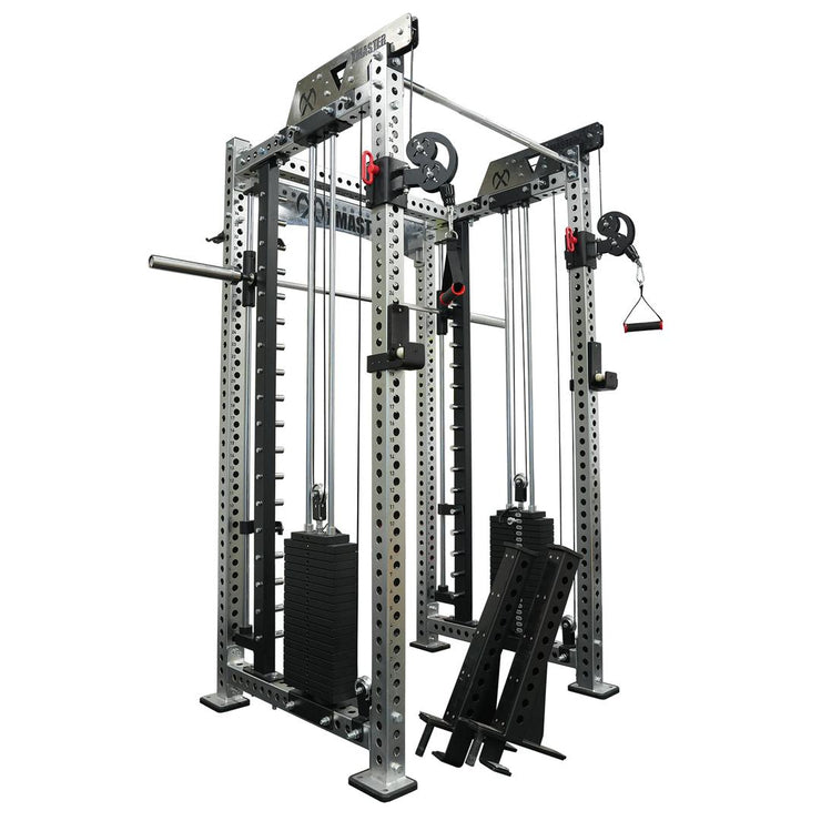 XMASTER Full Rack With Smith & Cable Pulley Attachment